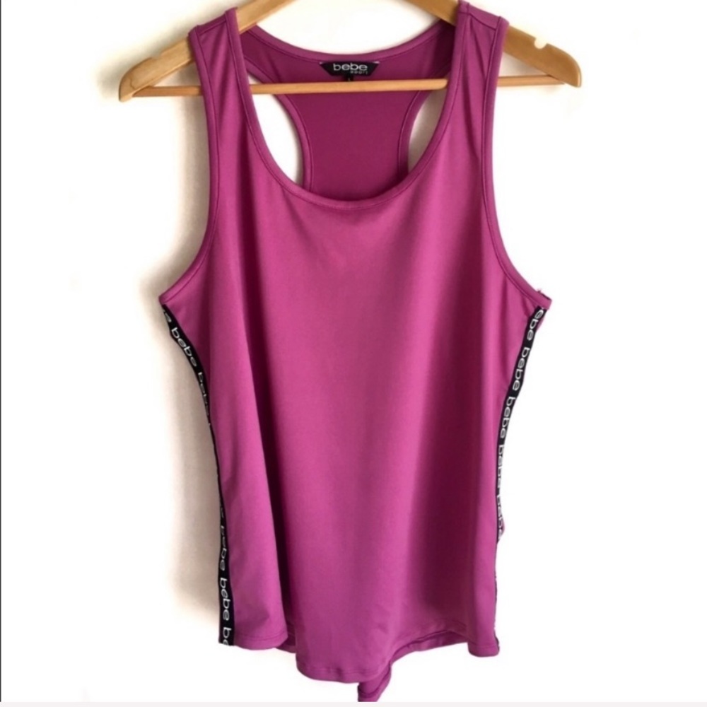 Bebe racerback sport-tank top Sz L